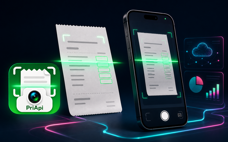 スマートフォンでレシートを読み取るReceipt Ledger OCRデモ