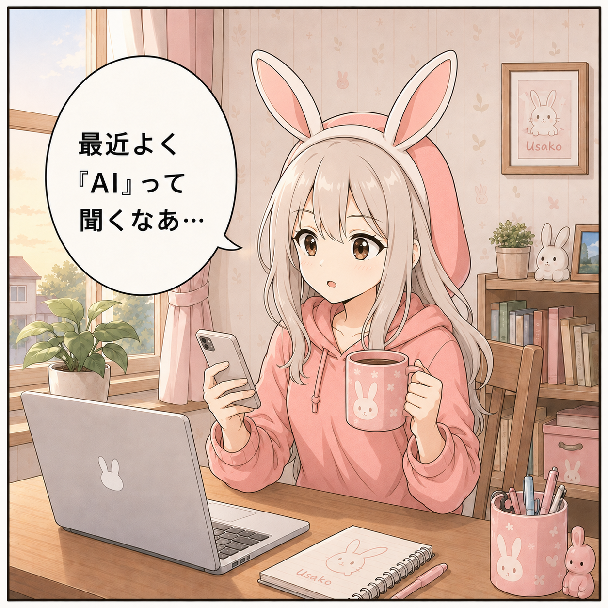 うさこ：何気ない朝