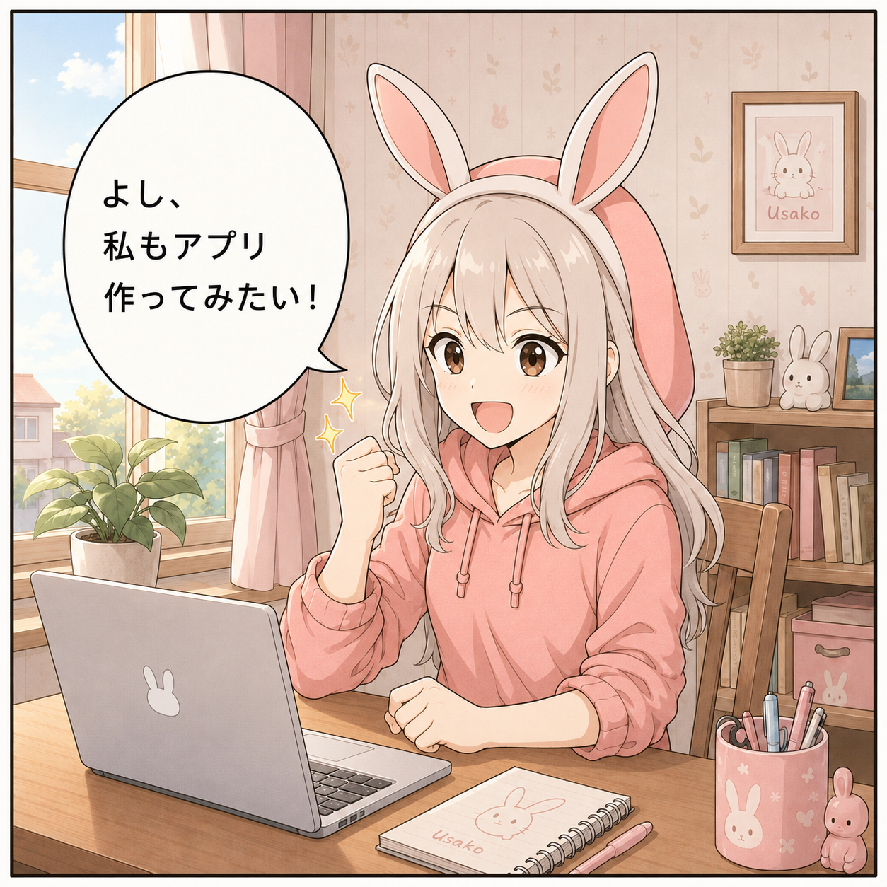 うさこ：やる気